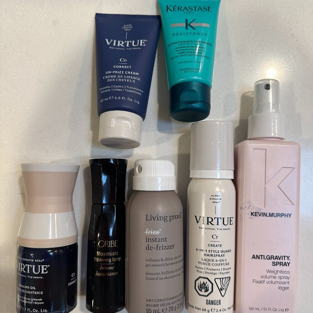 VIRTUE, ORIBE, LIVING PROOF, KÉRASTASE, KEVIN MURPHY Volume, De-Frizz, Spray
